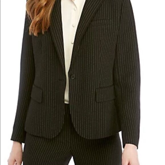 Anne Klein Blazer Pinstripe Career Business Size 2 - Picture 1 of 7